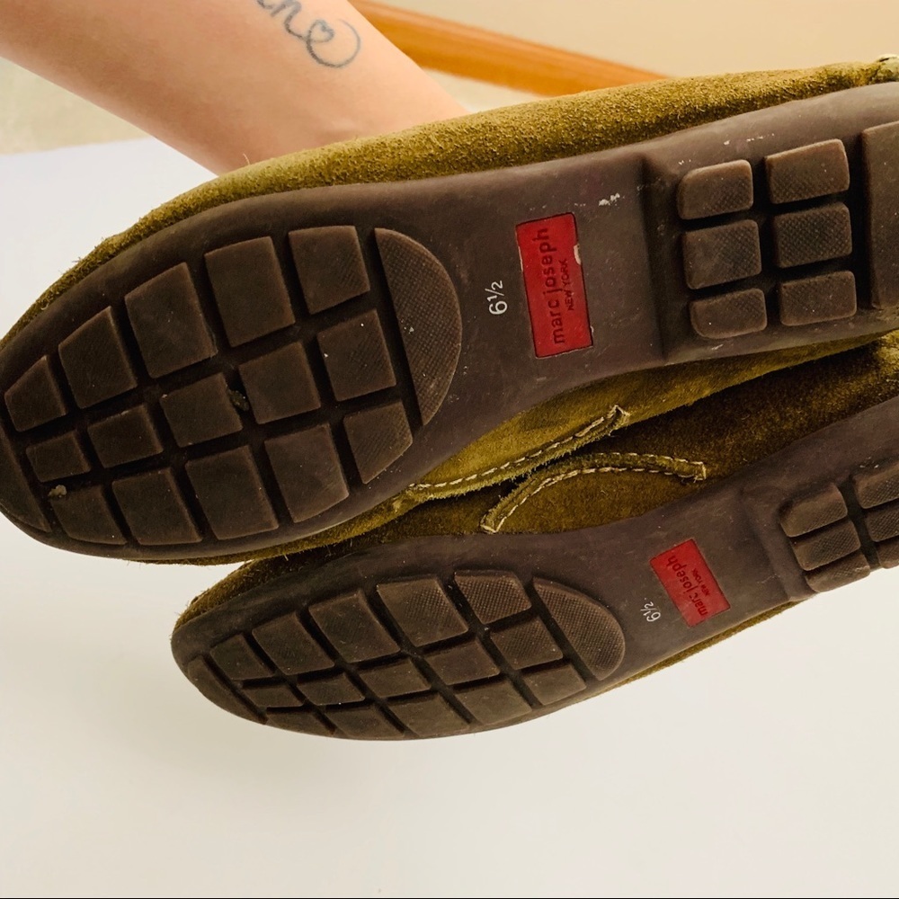 Marc Joseph Suede Style Olive Green Moccasins in - Picture 5 of 6